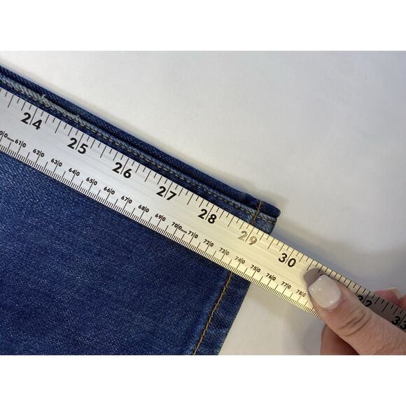 Levis 513 Jeans Mens Blue 32x29 Slim Straight Stretch Medium Wash Faded - Picture 2 of 10